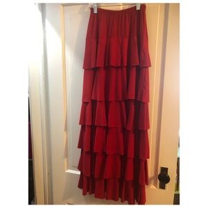 Red Ruffle My Sassy Skirt